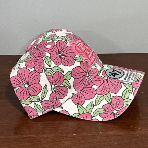 '47 Brand St. Louis Cardinals Hat Womens Pink Floral Back Strap Cap Clean Up - Picture 3 of 6